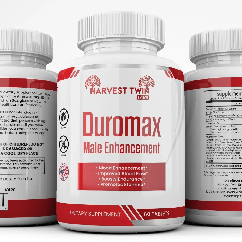 Reusable Harvest Twin Labs Duromax Male Enhancement Dietary Supplement – 60 Tablets Modern