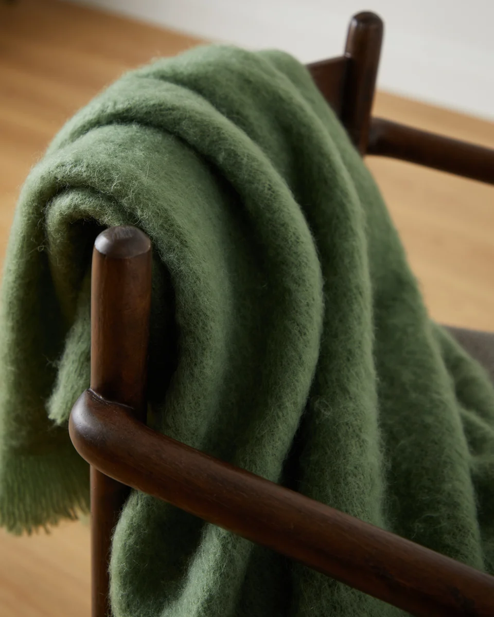 Outstanding Foxford Dunloe Mohair Throw Genuine