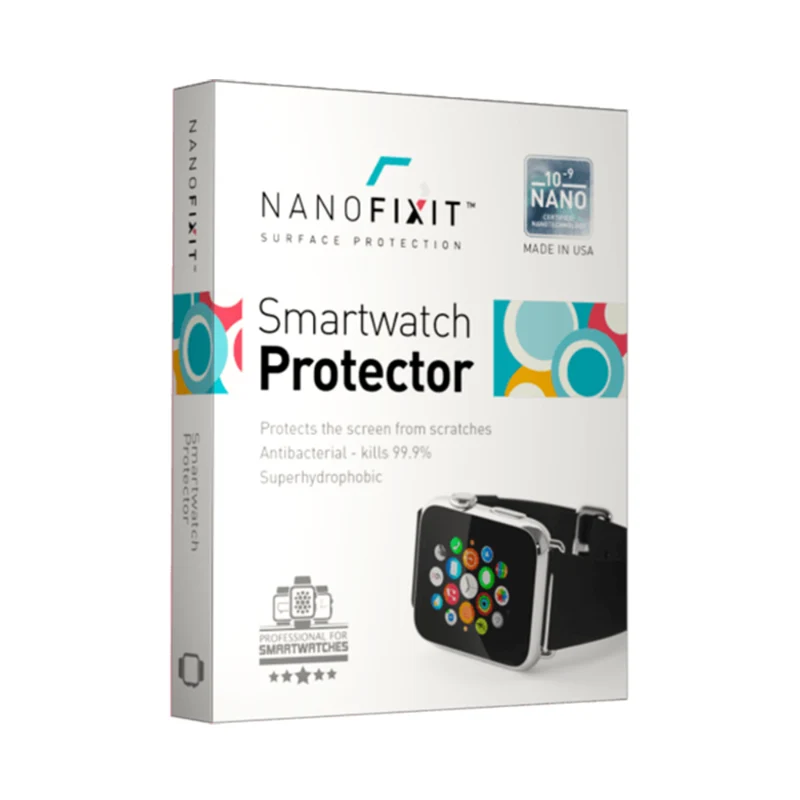 High-Quality NANOFIXIT Smartwatch Protector Surface Protection Antibacterial Screen Shield Easy-to-Use