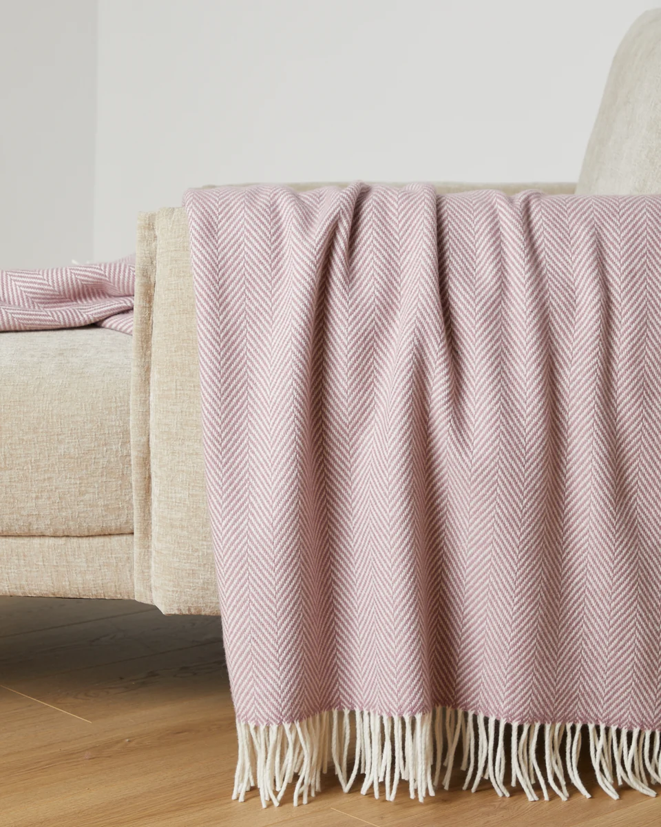 Soft Foxford Maeve Cashmere and Lambswool Throw Fashionable