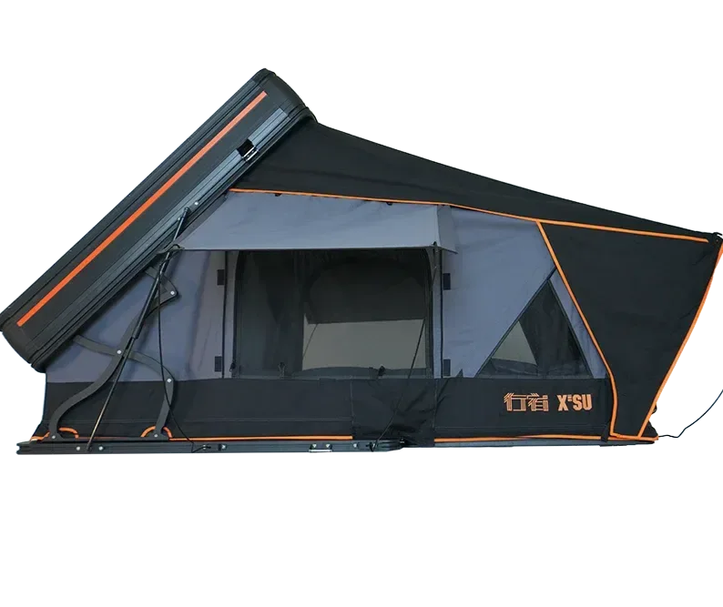 Certified Hard Shell Roof Top Tent – 4-Person Quick Automatic Opening All-Weather Waterproof Camping Tent Long-Lasting