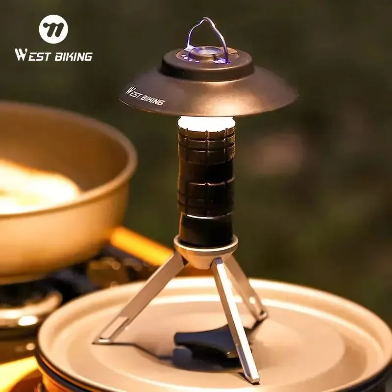 Breathable USB-C Rechargeable Camping Light - Magnetic Base LED Lantern with Tripod Official