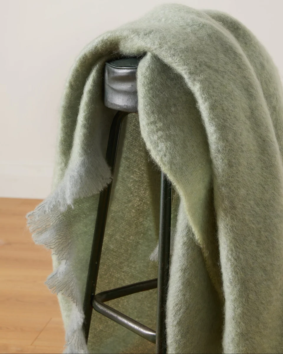Recyclable Foxford Hibernia Mohair Throw Breathable