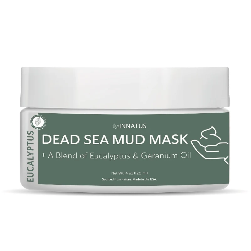 Smart Eucalyptus Dead Sea Mud Mask by Innatus – With Eucalyptus Geranium Oils Fast
