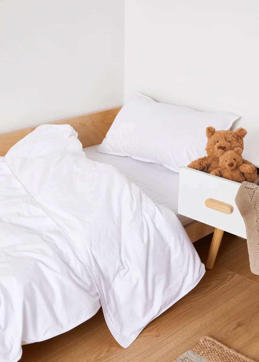 High-End Foxford Toddler Duvet Pillow Set- 4.5 Tog Organic