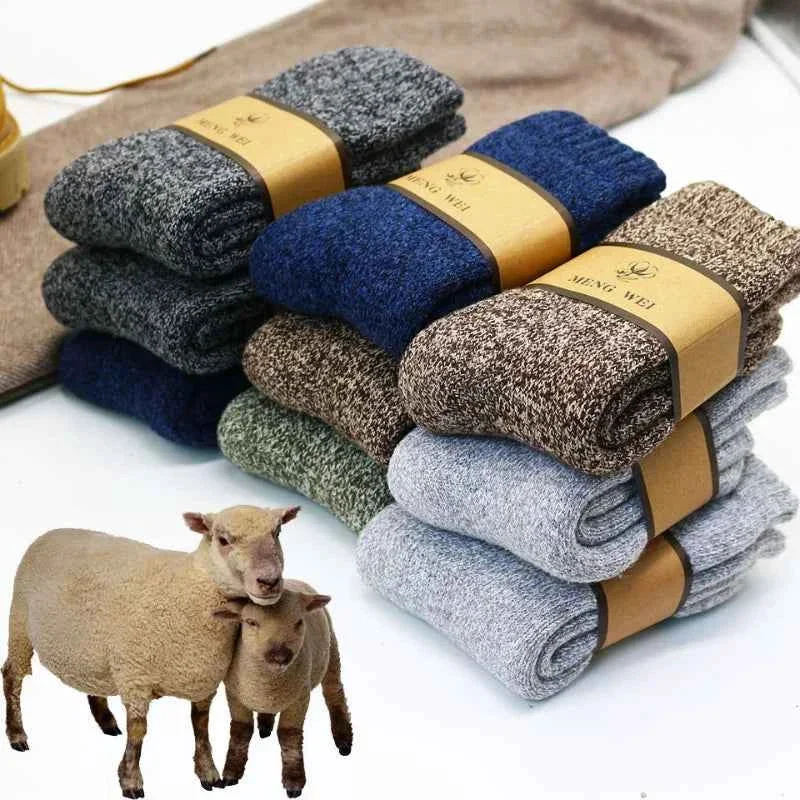 Smart Premium Wool Socks Set - 6 Pairs Soft Warm Genuine