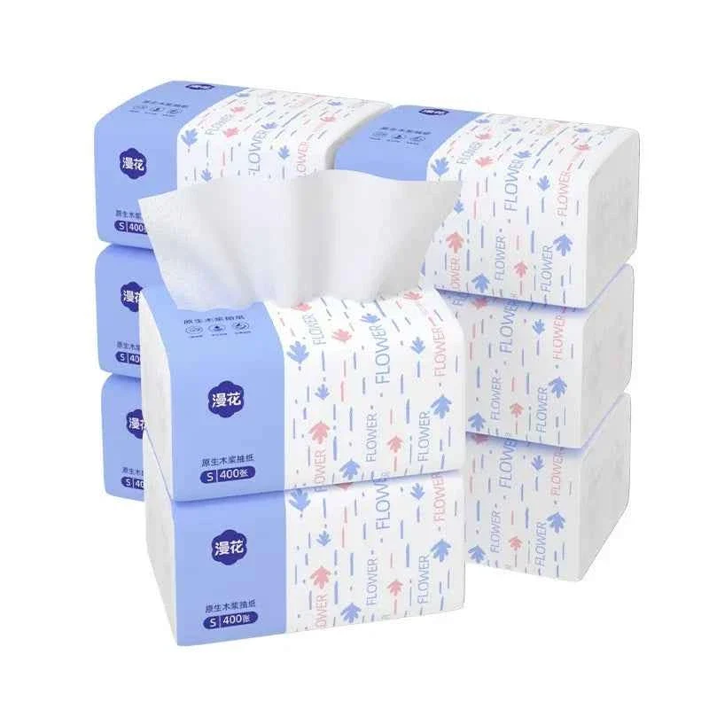 Optimized Blooming 5-Layer Tissue Paper – Thick Flexible Blue Floral Tissue Pack Specialty
