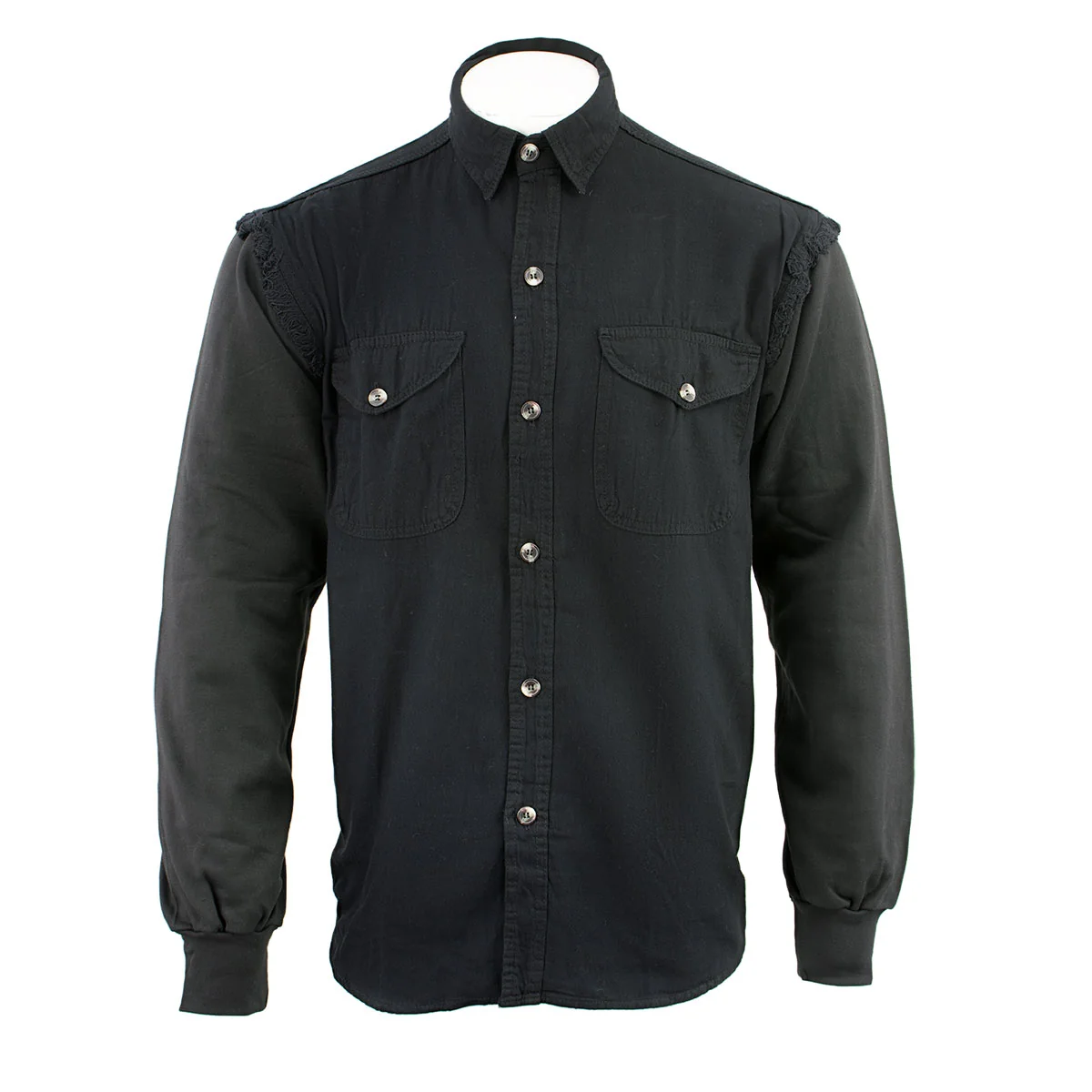 Recyclable NexGen DM2222 Men's Black Long Sleeve Button Down Shirt Official