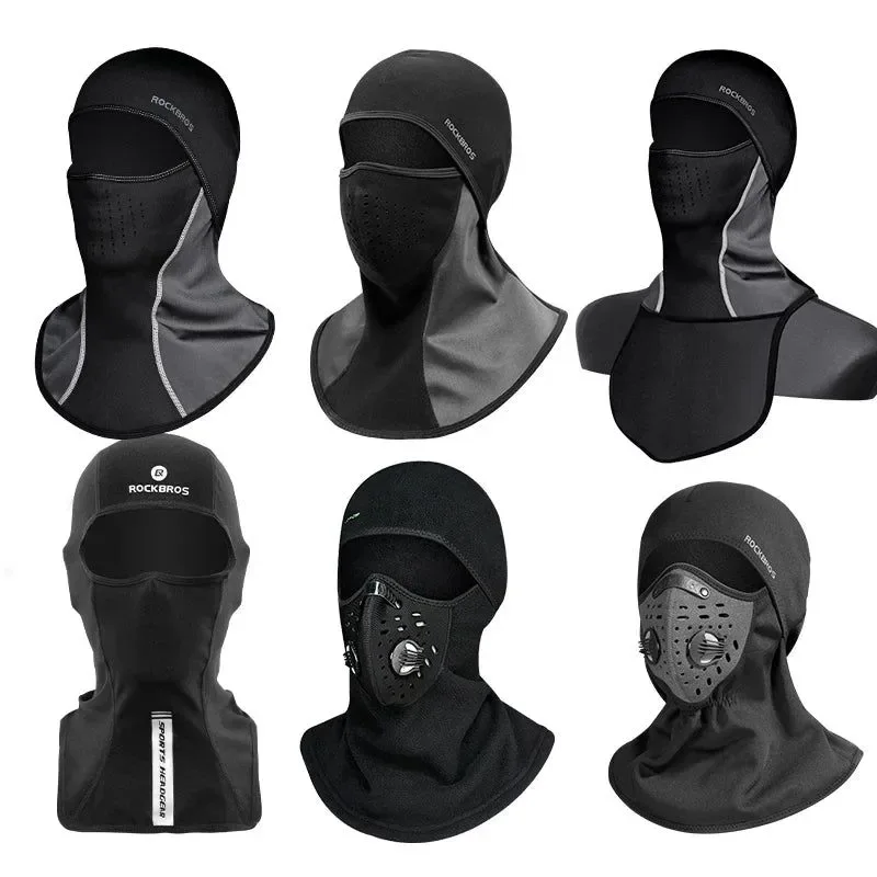 Official Windproof Thermal Fleece Ski Mask – Full Face Cover Balaclava for Snowboarding Cycling Clean