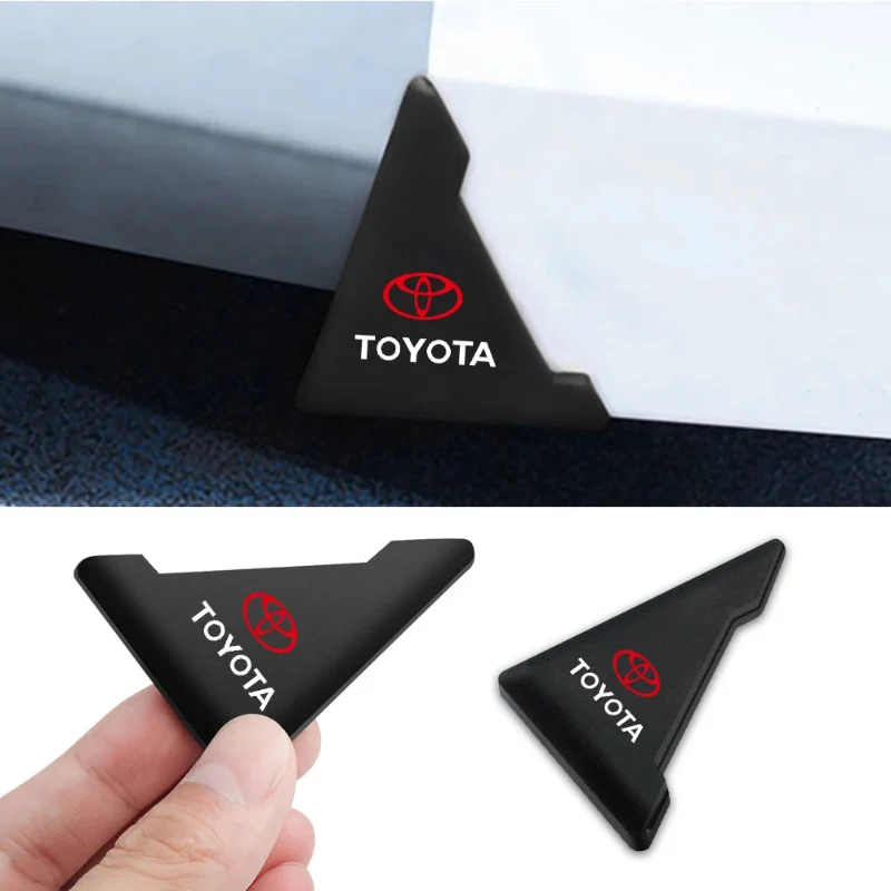 Consistent 2Pcs Silicone Car Door Corner Protector Sticker for Toyota CH-R Corolla RAV4 Prius Yaris Anti-Collision Guard Cover Expertly Made
