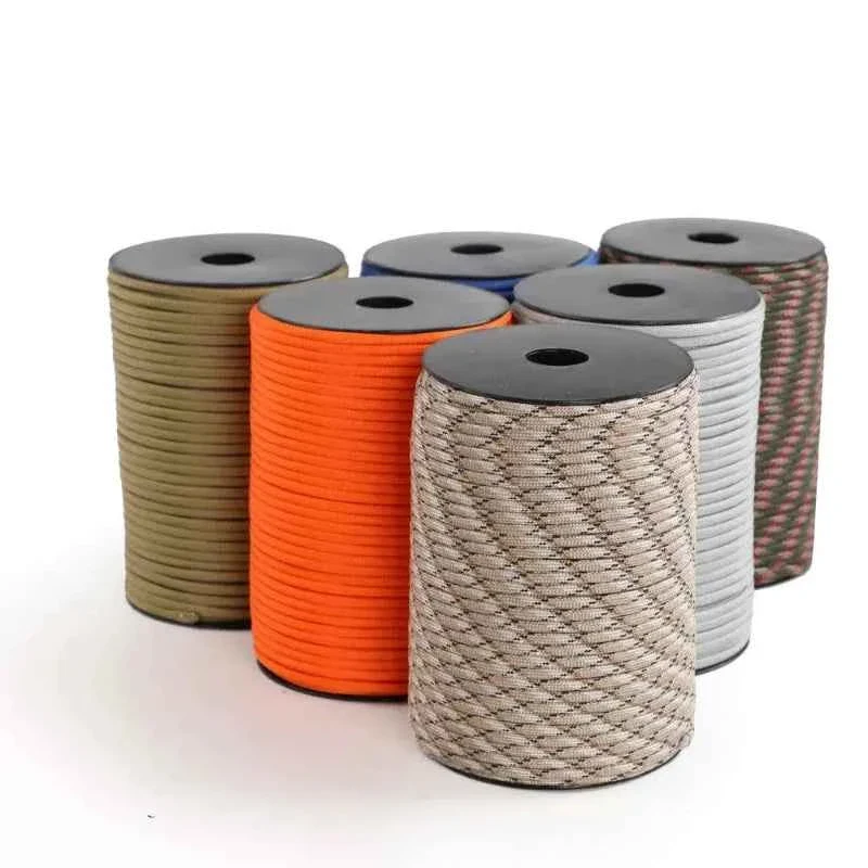Responsible 30 50 100M 4mm Paracord 9 Core 650 Military Standard Parachute Rope for Camping Survival DIY Bracelets Outdoor Use Crafted