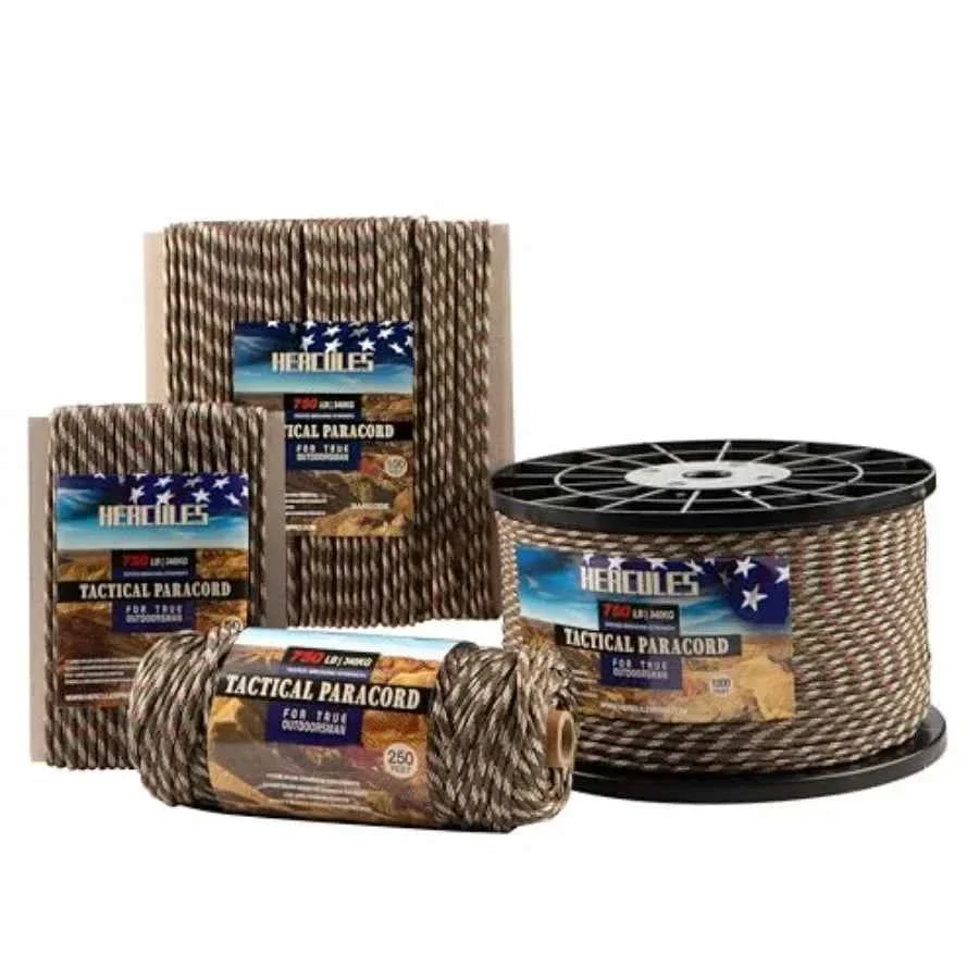 Advanced HERCULES 750lb Tactical Paracord 4mm 11-Strand Military Grade Survival Rope Easy-to-Use