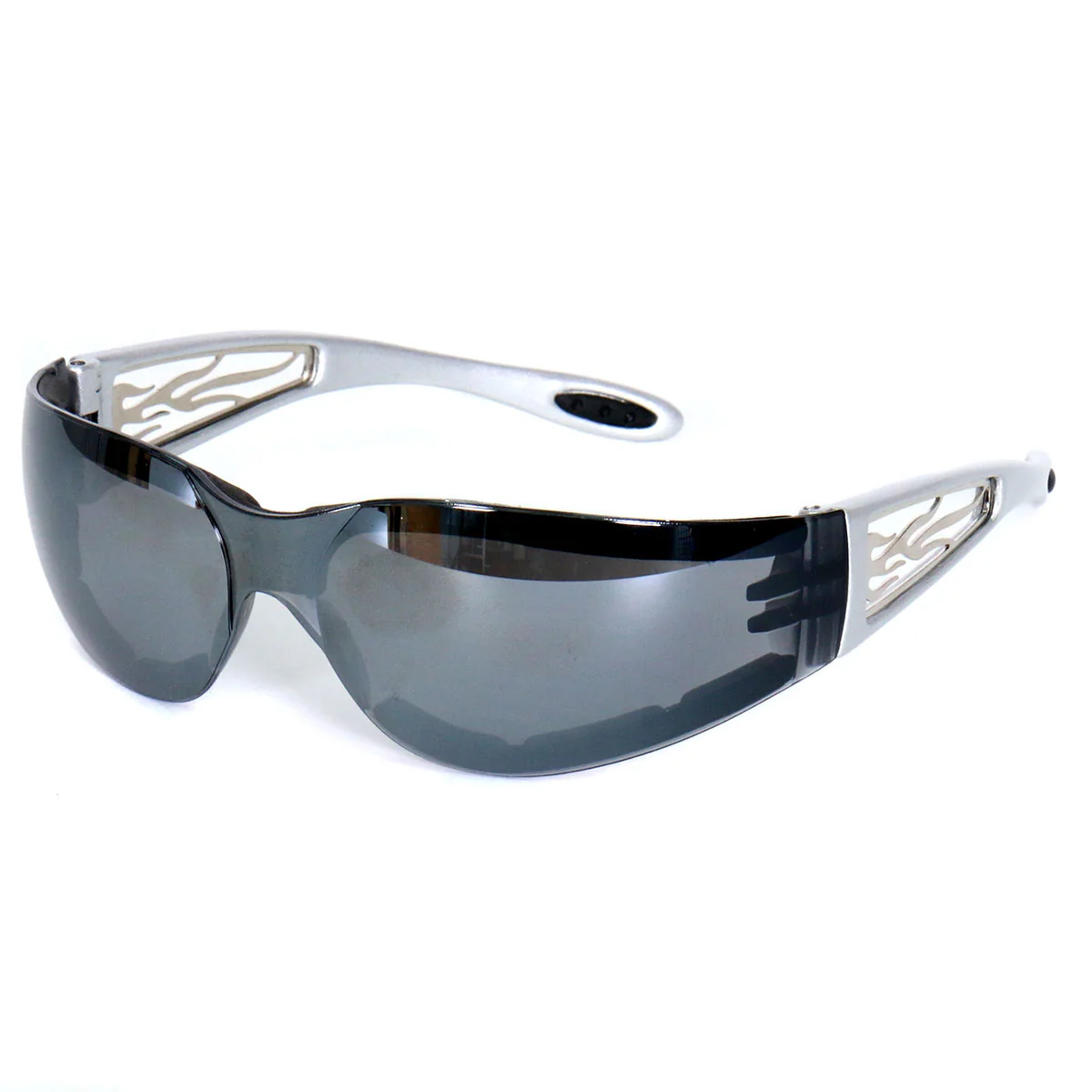 Advanced Hot Leathers SGF1073 Silver Mirror Foam Padded Metal Framed Sunglasses Convenient
