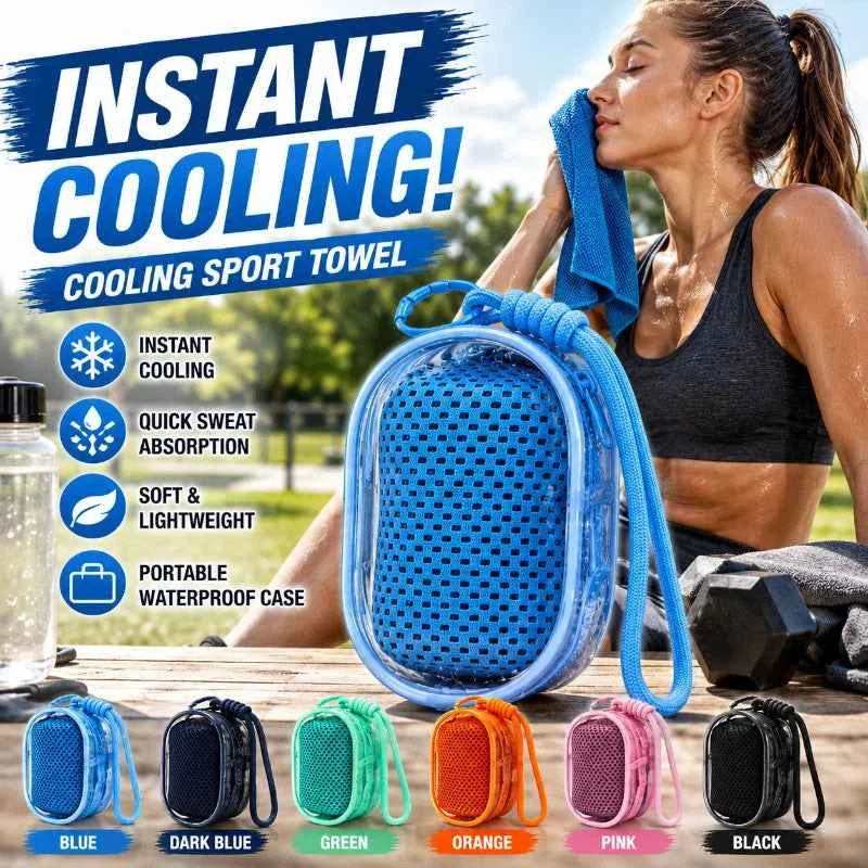 Verified Evaporative Cooling Neck Towel – Lightweight Breathable Reusable Chilly Towel with Portable Storage Case Brand Not Specified