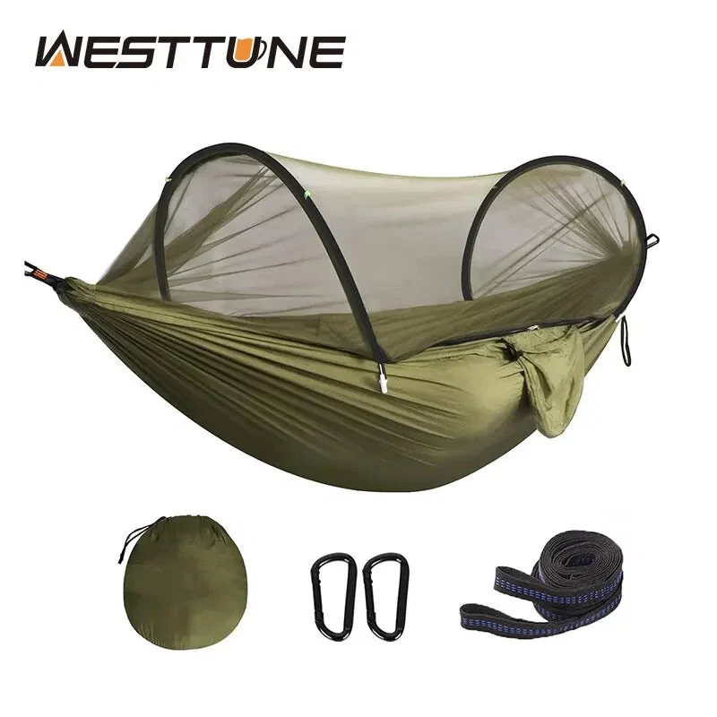 Breathable 3-in-1 Camping Hammock with Mosquito Net – Ultralight Nylon Hammock for Outdoor Backpacking 3-in-1 Camping Hammock with Mosquito Net – Ultralight Nylon for Outdoor Backpacking Official