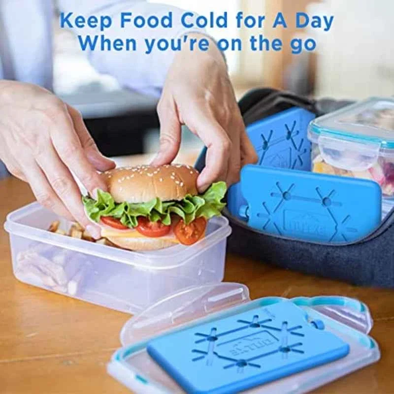Premium Material Ultra Thin Reusable Ice Pack for Cooler Bags Lunch Boxes Outdoor Food Storage Smart