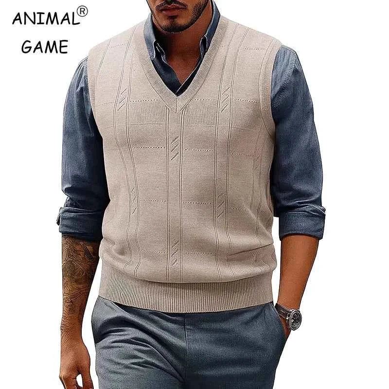 Powerful Men's V Neck Cable Knit Sweater Vest Sleeveless Lightweight Pullover Safe