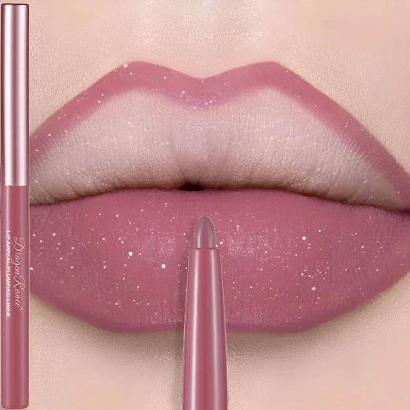 High-Grade Matte Mauve Lipstick Pencil – Long-Lasting Waterproof Non-Stick Velvet Lipliner Crayon User-Friendly