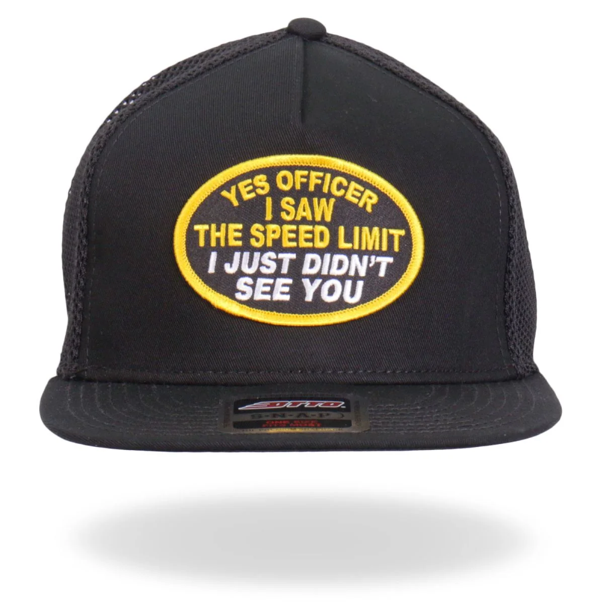 High-Grade Hot Leathers GSH2019 Yes Officer Snapback Hat Smart