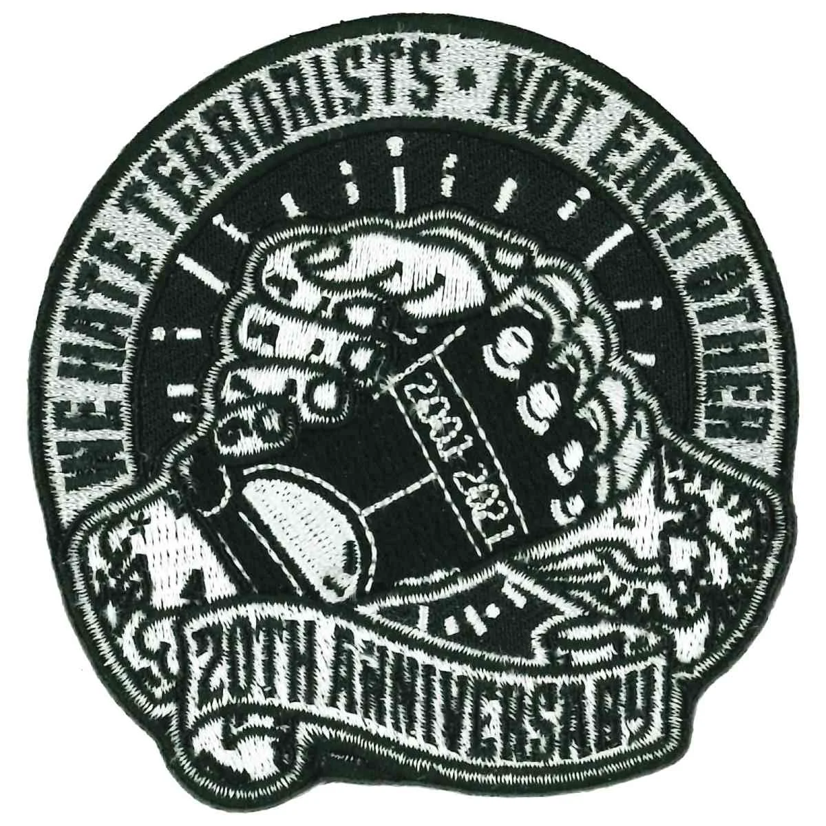 Elite Hot Leathers PPQ1663 9-11 We Hate Terrorists 3 Patch Soft
