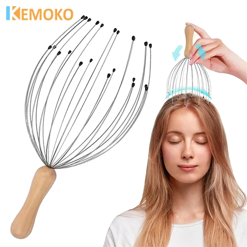 Excellent Octopus Head Massager – Scalp Scratcher Itch Relief Tool 20 24 28 Fingers Trusted