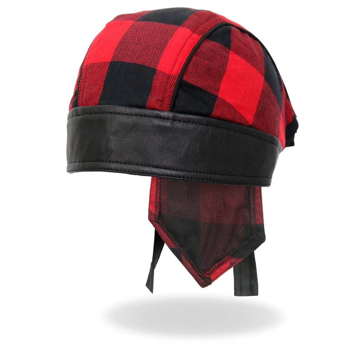 Minimalist Hot Leathers HWH1108 Red Buffalo Plaid Headwrap Official