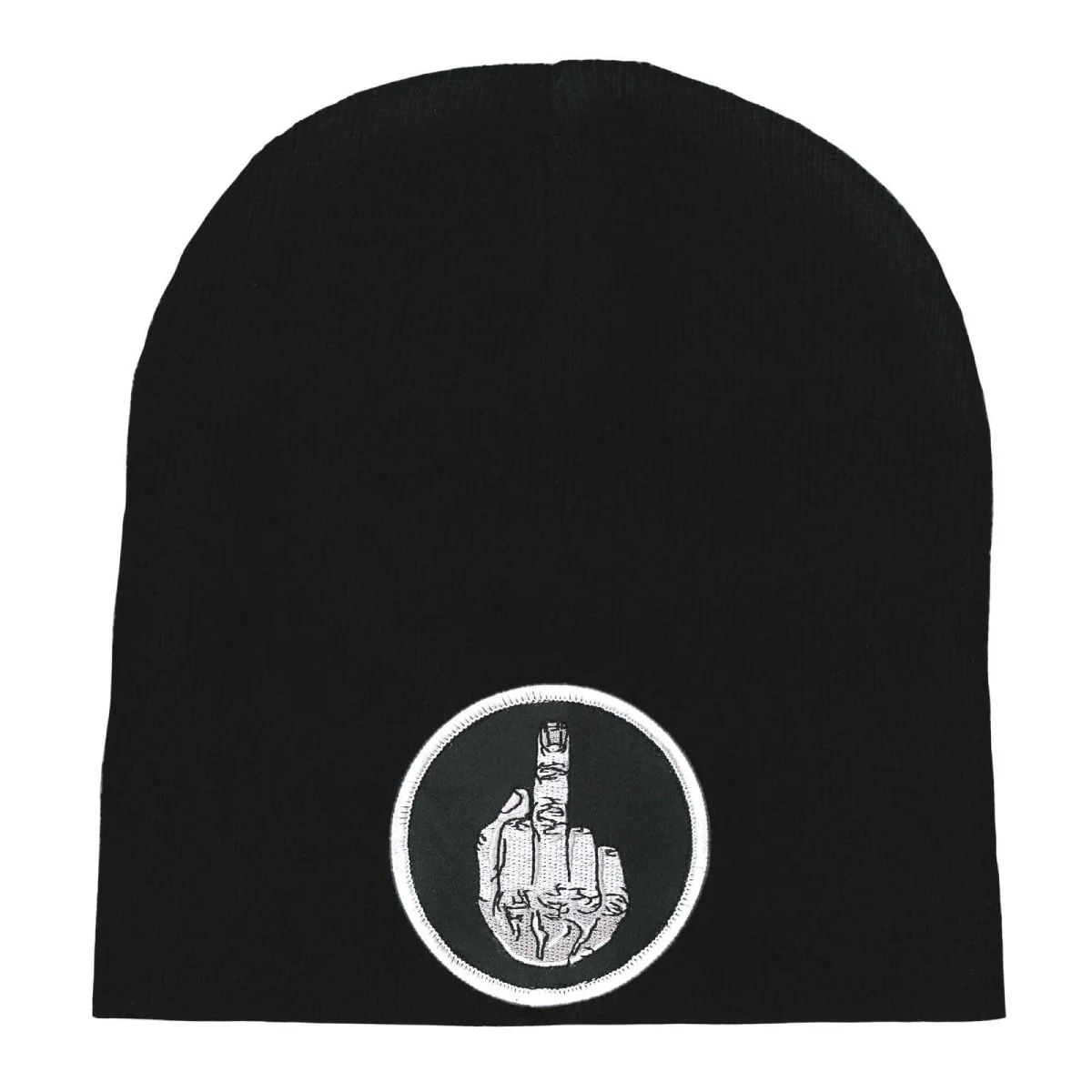 Proven Hot Leathers KHB5006 Middle Finger Knit Hat Trendy