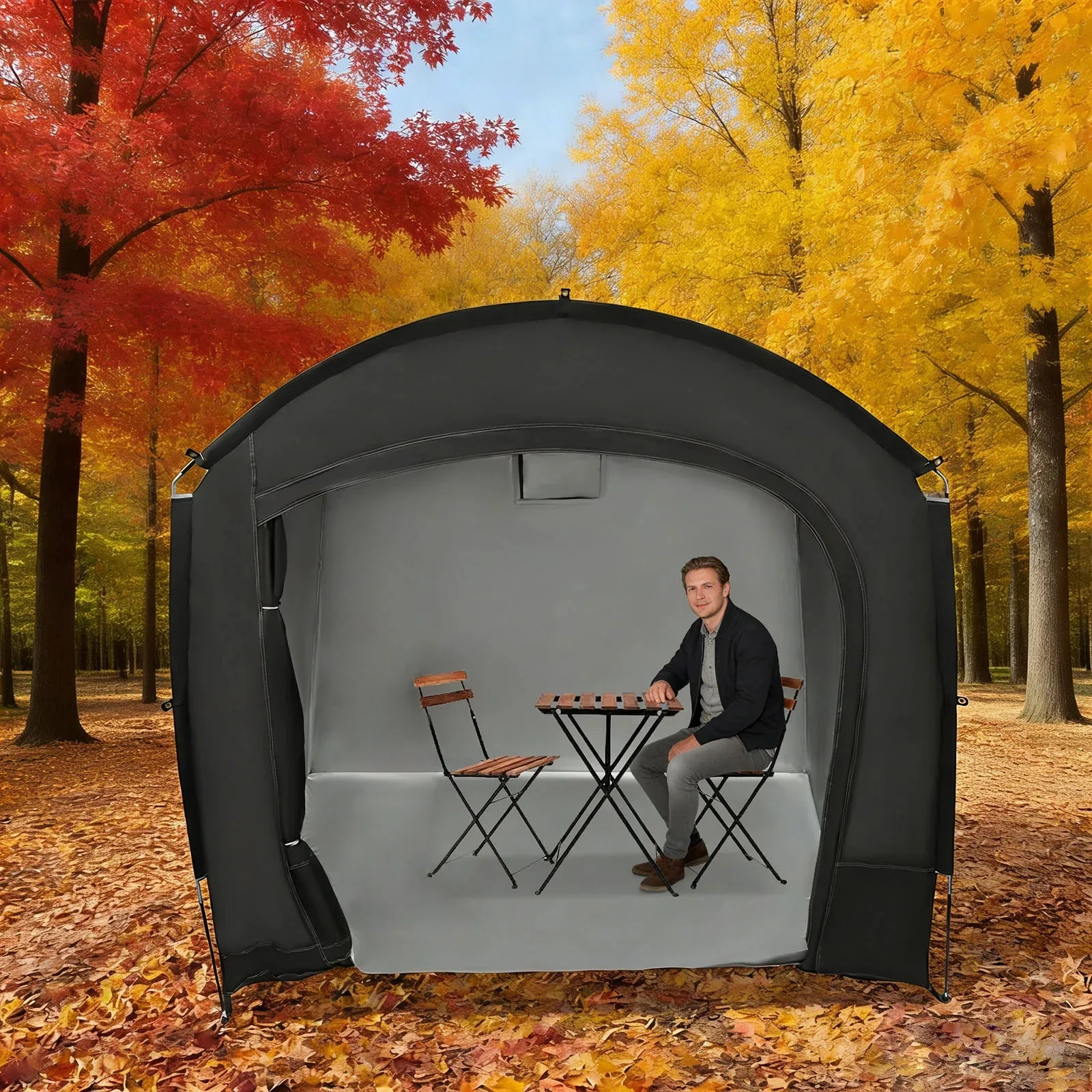 High-Quality Portable Outdoor Bike Tent for 3–4 Bikes – 210D Oxford Cloth Silver-Coated Fiberglass Frame with Carry Bag Exceptional