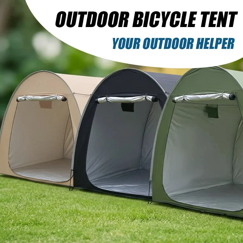 Fine Crafted Portable Bike Shelter Storage Tent – Aluminum Alloy Frame Oxford Fabric Weatherproof Bicycle Cover Advanced