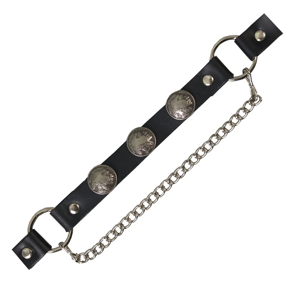 Organic Hot Leathers BNL1005 Indian Head Nickel Boot Chain Pure