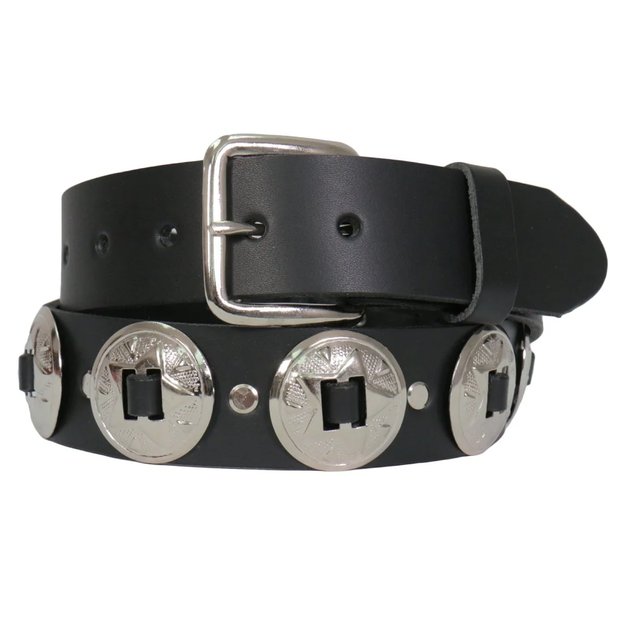Smart Hot Leathers BLA1124 Heavy Leather Concho Belt Comfortable