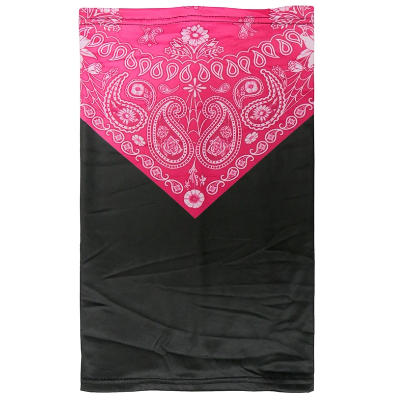 Reliable Hot Leathers HWN2020 Pink Paisley Neck Gaiter Mask Fashionable