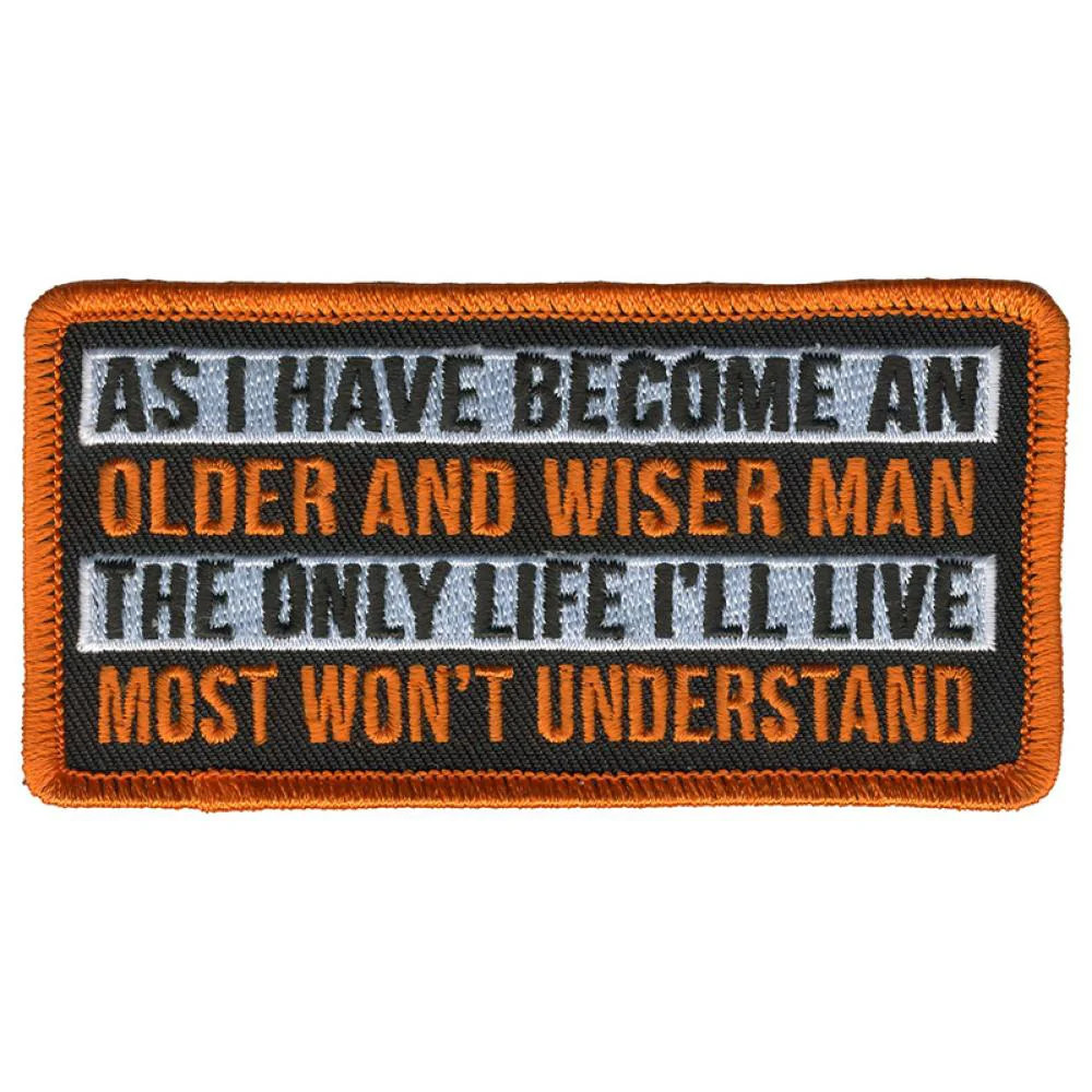Exceptional Hot Leathers PPL9779 Wiser Man 4 x 2 Patch Exclusive