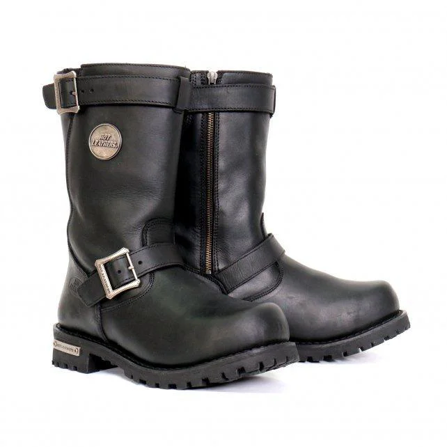 Modern Hot Leathers Men's Road Forge Black Engineer Boots - BTM1005Road ForgeRoad Forge Elegant