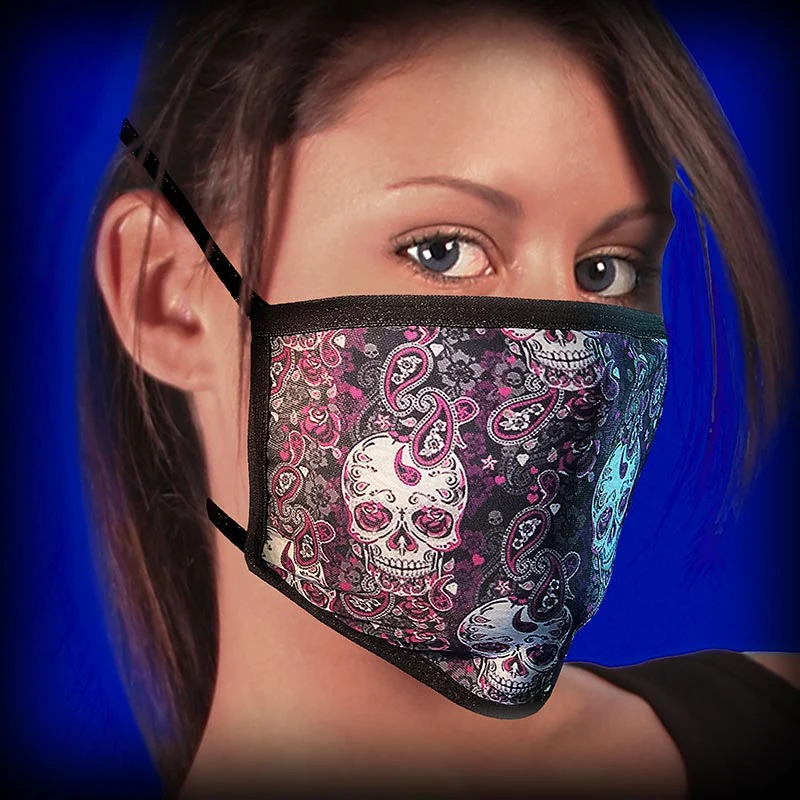 Functional Hot Leathers FMD1011 Paisley Skull Face Mask World-Class