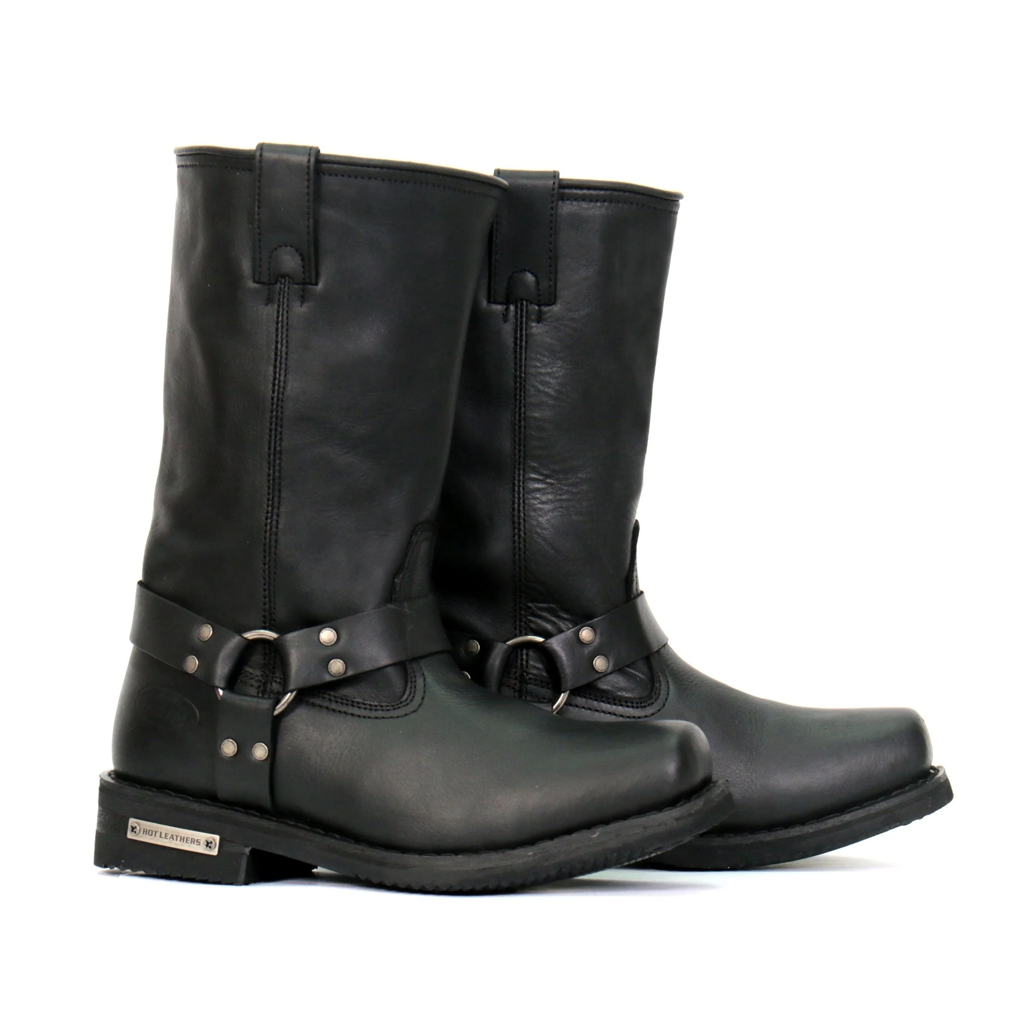 Exclusive Hot Leathers Men's Midnight Harness Black Harness Boots - BTM1016Midnight HarnessMidnight Harness Elite