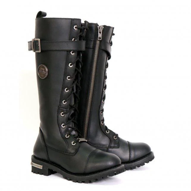 Durable Hot Leathers Women's Midnight Rider Black Knee-High Boots - BTL1005Midnight RiderMidnight Rider Soft