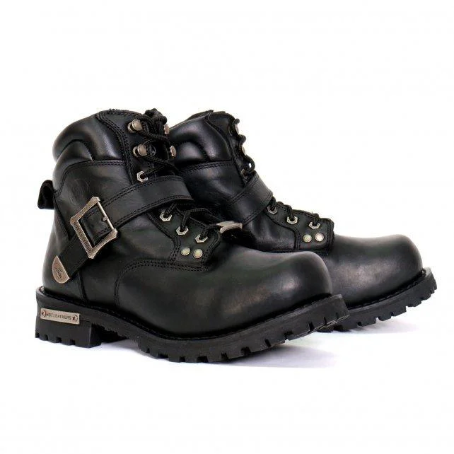 Expertly Made Hot Leathers Men's Road Scout Black Logger Boots - BTM1007Road ScoutRoad Scout Optimized