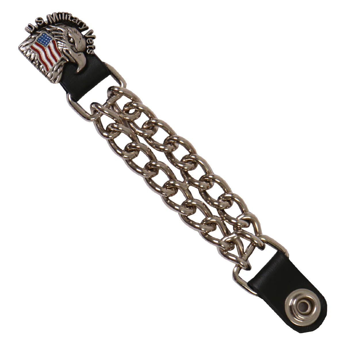 Excellent Hot Leathers VXC1031 US Military Vet Eagle Motorcycle Biker Vest Extender - 4 Inch Effective