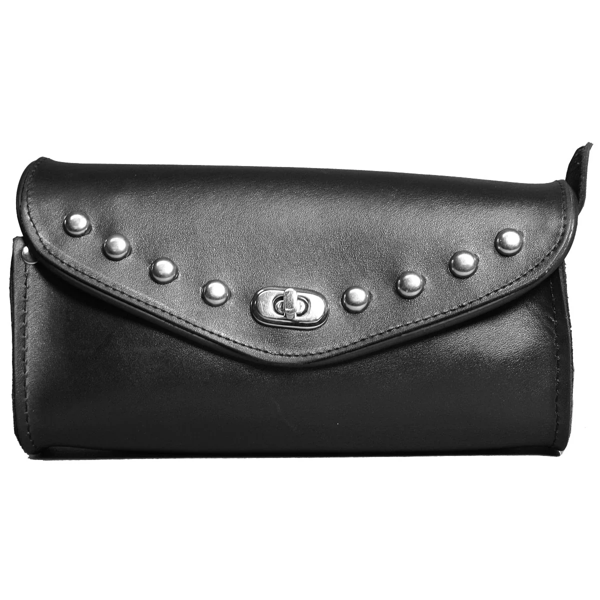 Stylish Hot Leathers WDA1002 PVC Windshield Bag with Stud Detail 10X5X3 High-Performance
