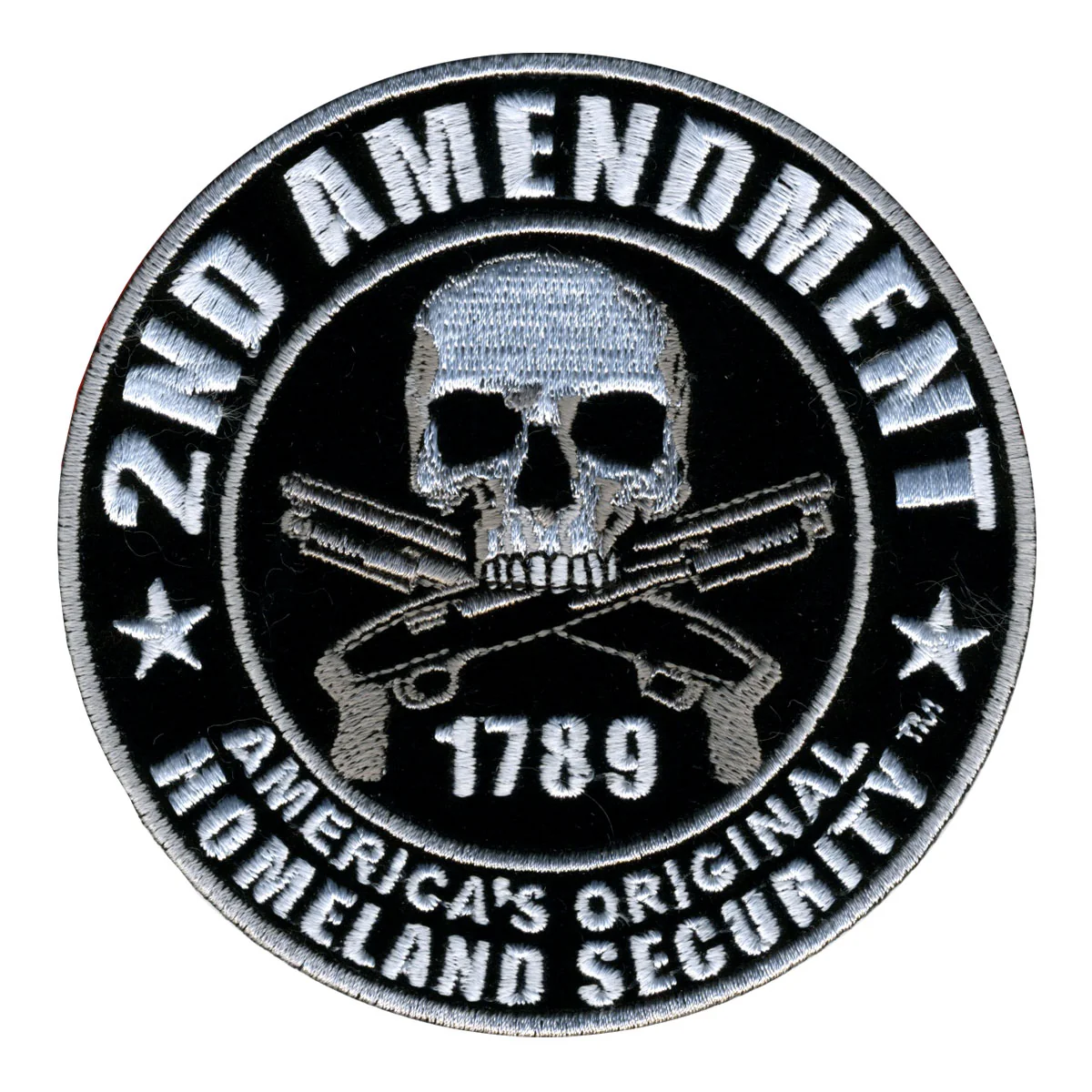 Sophisticated Hot Leathers PPV1008 2nd Amendment America's Homeland Security Hook Back 4 x 4 Patch Fine Crafted