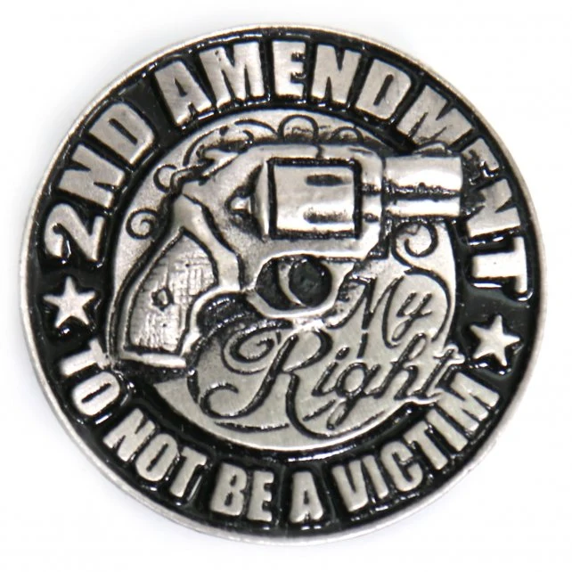 First-Class Hot Leathers PNA1228 2nd Amendment Not A Victim Pin High-End
