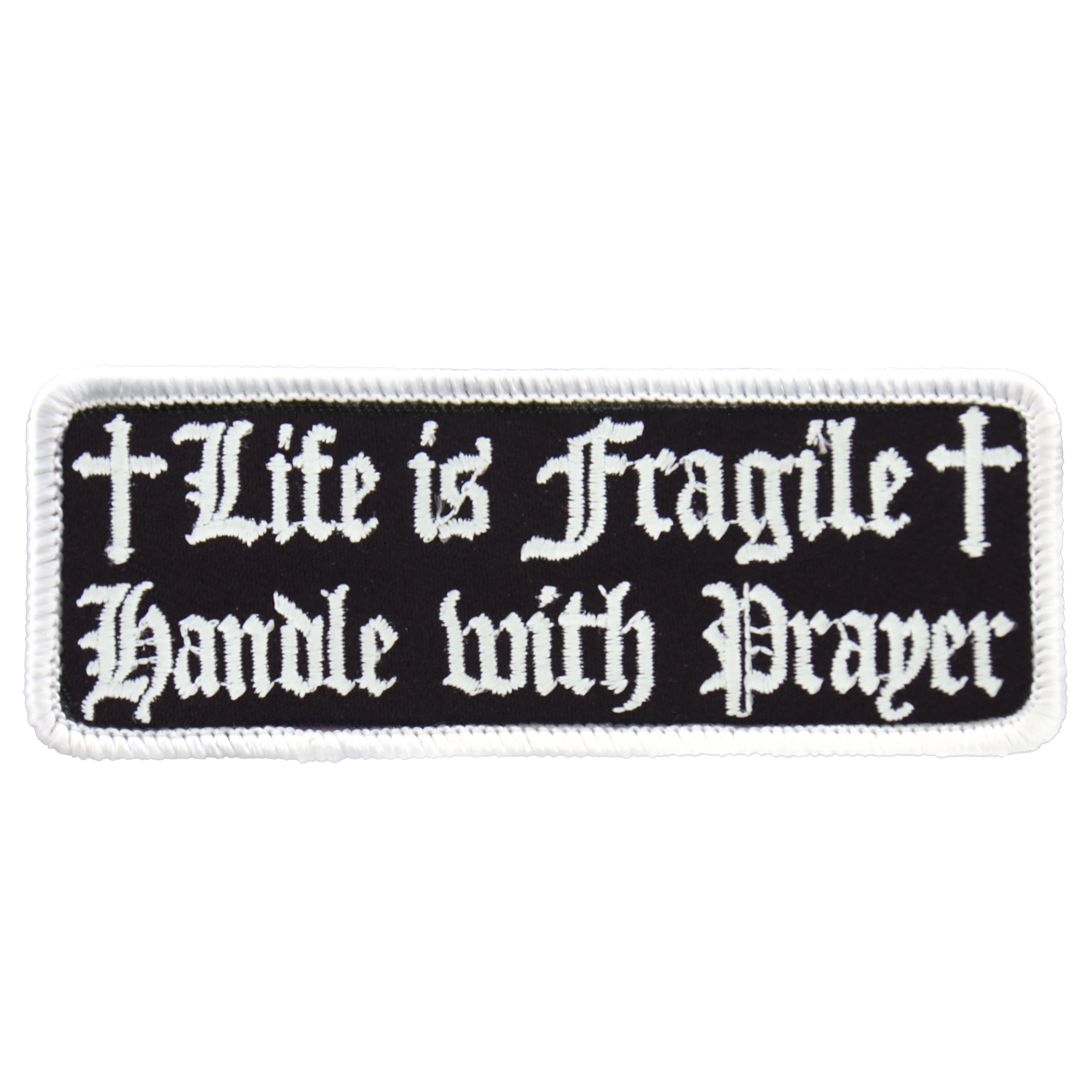 Next-Generation Hot Leathers PPL9222 Life Is Fragile 4 x 2 Patch User-Friendly