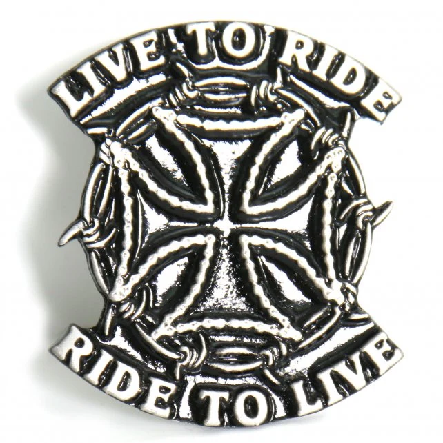 Original Design Hot Leathers PNA1005 Live to Ride Pin Clean
