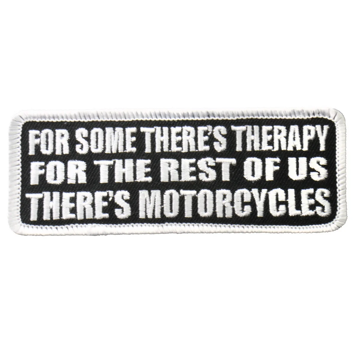 Healthy Hot Leathers PPL9234 There's Motorcycles 4 x 2 Patch World-Class