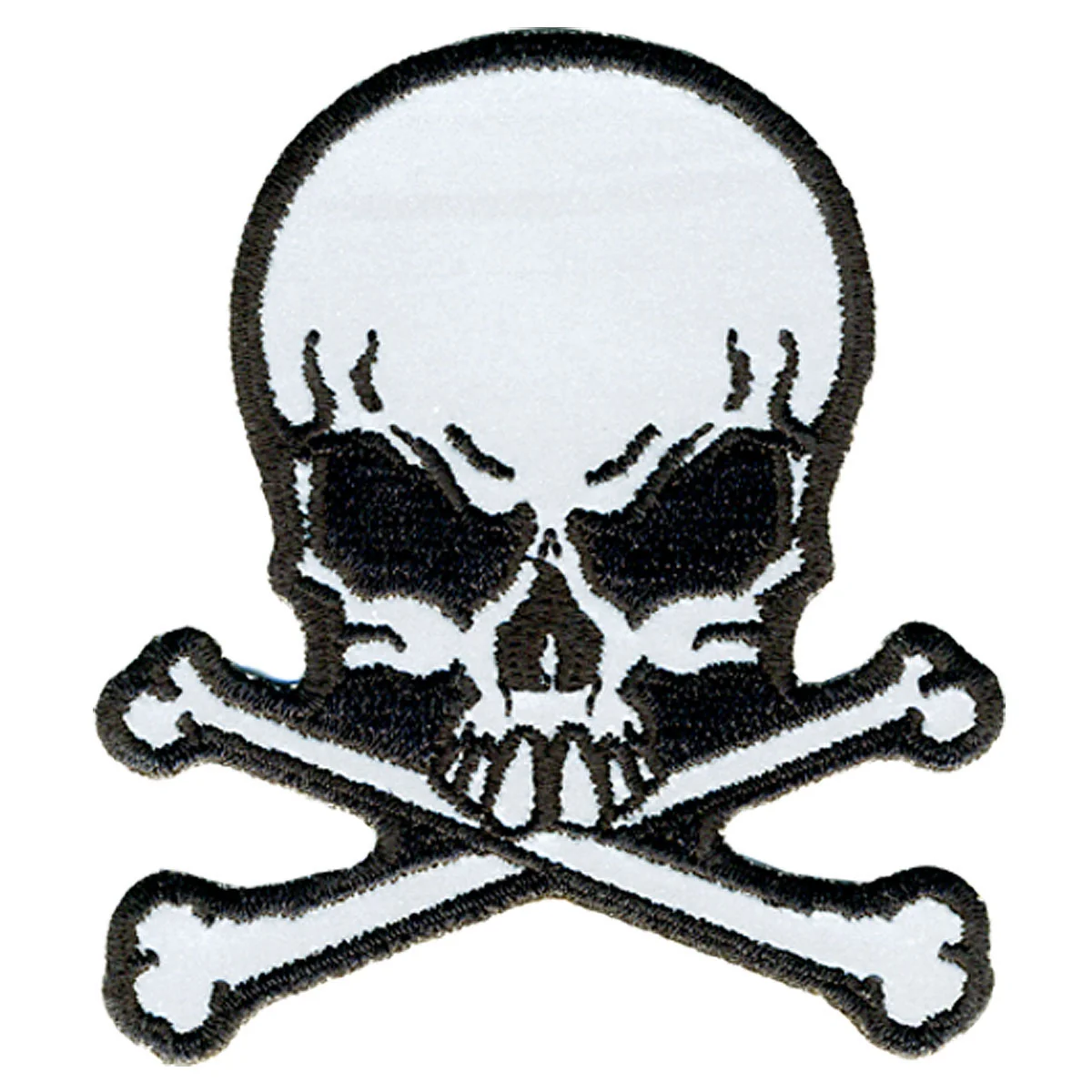 Clean Hot Leathers PPB1060 Reflective Skulls N BNS 3 x 3 Patch Durable