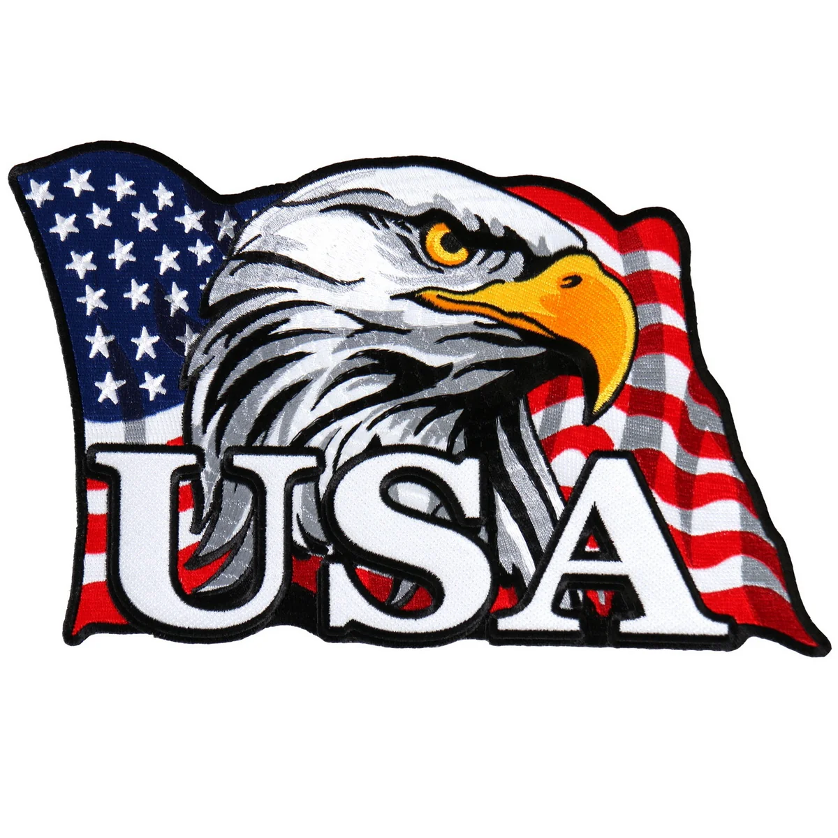 Contemporary Hot Leathers PPA8010 American Flag Eagle Head 4 x 3 Patch Minimalist