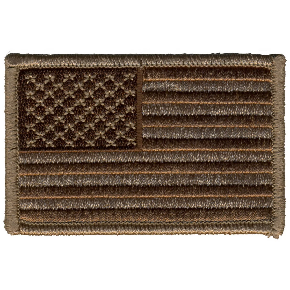 Responsible Hot Leathers PPA7031 Brown American Flag 3 x 2 Patch Natural