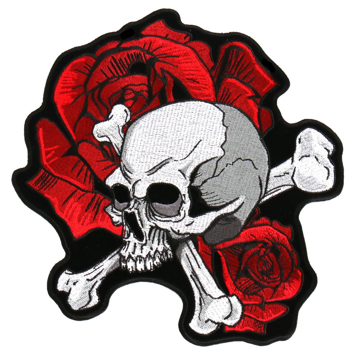 Minimalist Hot Leathers PPA7600 Skull and Roses 4 x 4.5 Patch Selected