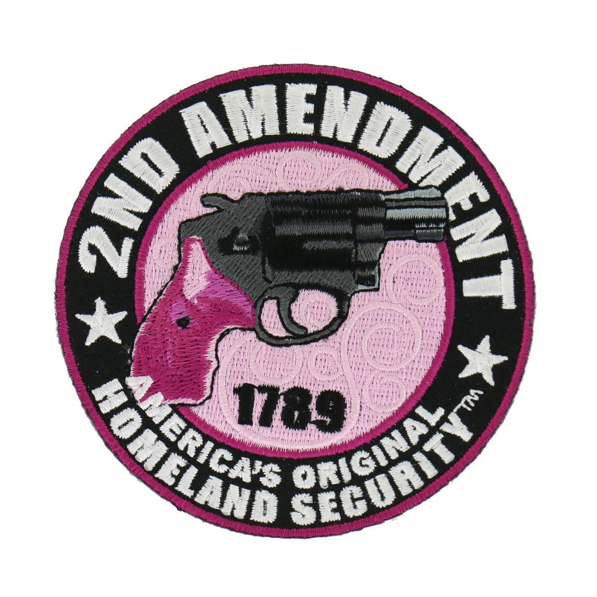 Elegant Hot Leathers PPA7040 Ladies 2nd Amendment America's Homeland Security 3.5 x3.5 Patch Soft